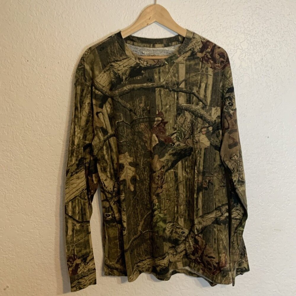 Redhead Men XL Hunting Shirt Camo True Timber HTC Green Long Sleeve Cotton Poly